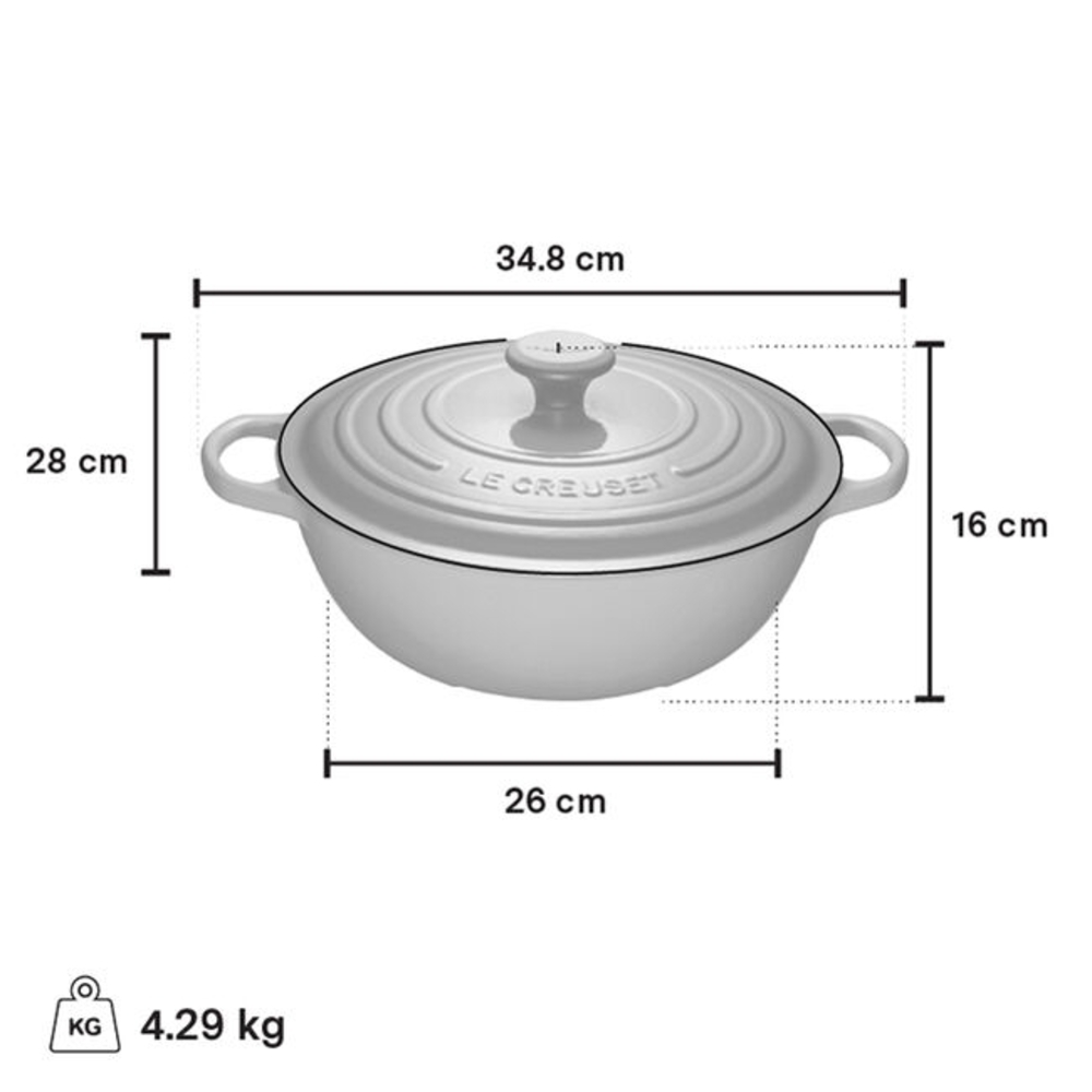 Le Creuset Holly Collection Soup Pot - Artichaut Green 4.5qt Dutch Oven - Picture 7 of 9